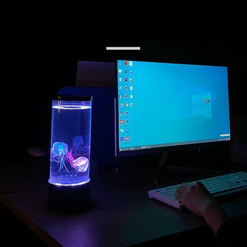 LED Jellyfish- Lava Lamp Jellyfish- Lamp Electric Aquarium Tank Mood Night Light