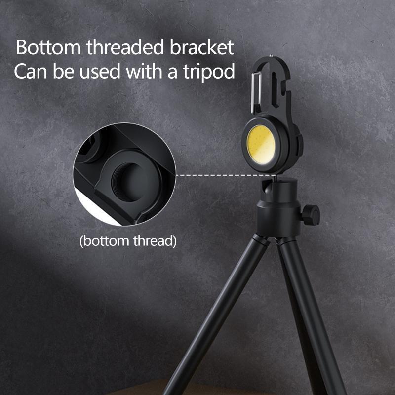 Keychain Flashlight Rechargeable 4 Light Modes Pocket Lights with Bottle Opener