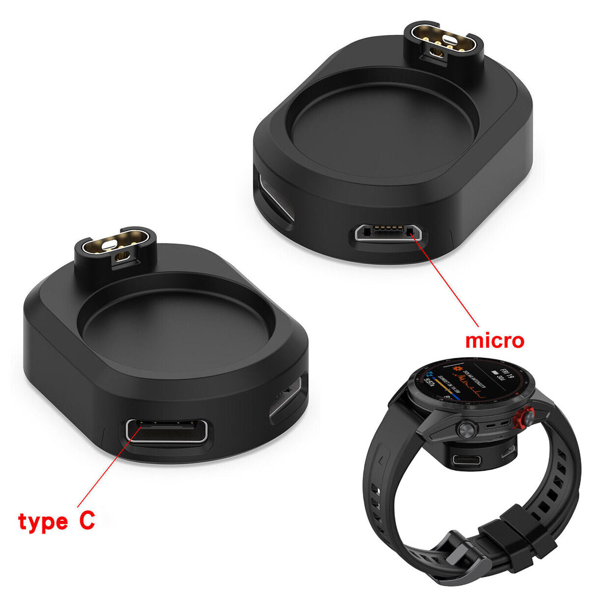 Replacement Charging Adapter Base ST-004 Parts for Garmin Fenix 7 Accessories