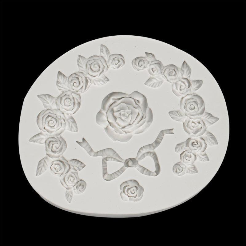 Rose Shape Jelly Molds Ice Silicone Mould Cake Decorating Gadgets Fondant Moulds