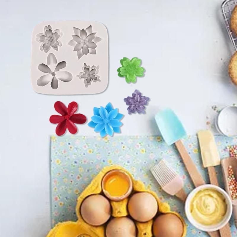 Baking Fondant Mold Baking Accessories Daisy Cherry Blossom Shape for DIY Baking