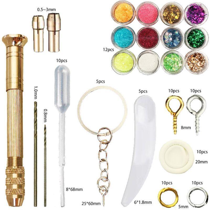 Small Letter Epoxy Mold Set Handmade DIY Key Chain Pendant Jewelry Crafts Making