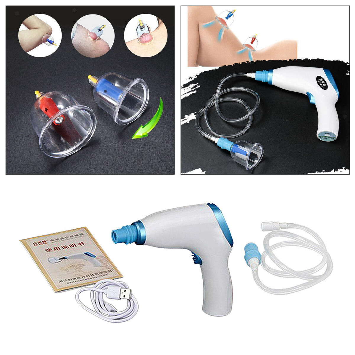 Electric Cupping Kit for Back   Physical Massage  Healthy