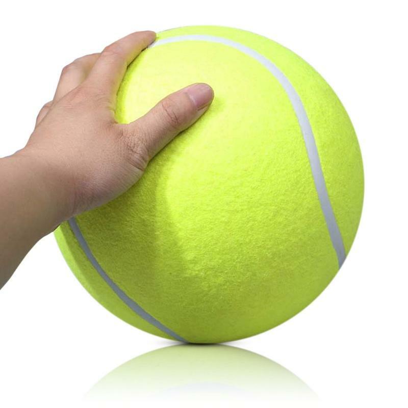 8In Tennis Chew Balls for Dogs Interactive Bouncy Ball Squeak Chewer for Playing