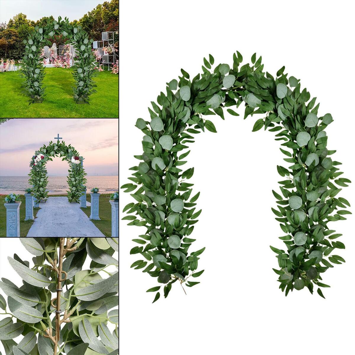 Eucalyptus Garland Greenery Leaves Vines Plants for  outdoor decorationation