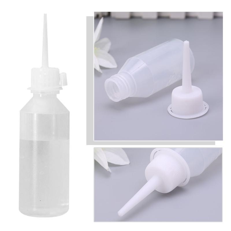 50ml Industrial Glue Gel Oil Applicator Squeeze Bottle Clear White Jet Dispenser