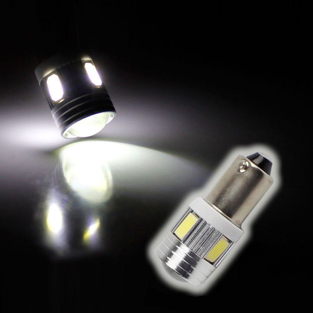 Auto Lamp BA9S T4W H6W 363 Car Wedge Side Light 5630 6 SMD License Plate Bulb