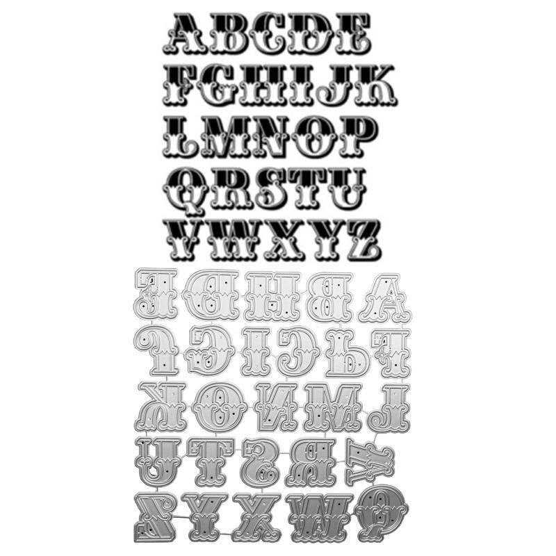 Alphabet Metal Cutting Dies Photo Album Journal Diary Decoration Birthday Gift