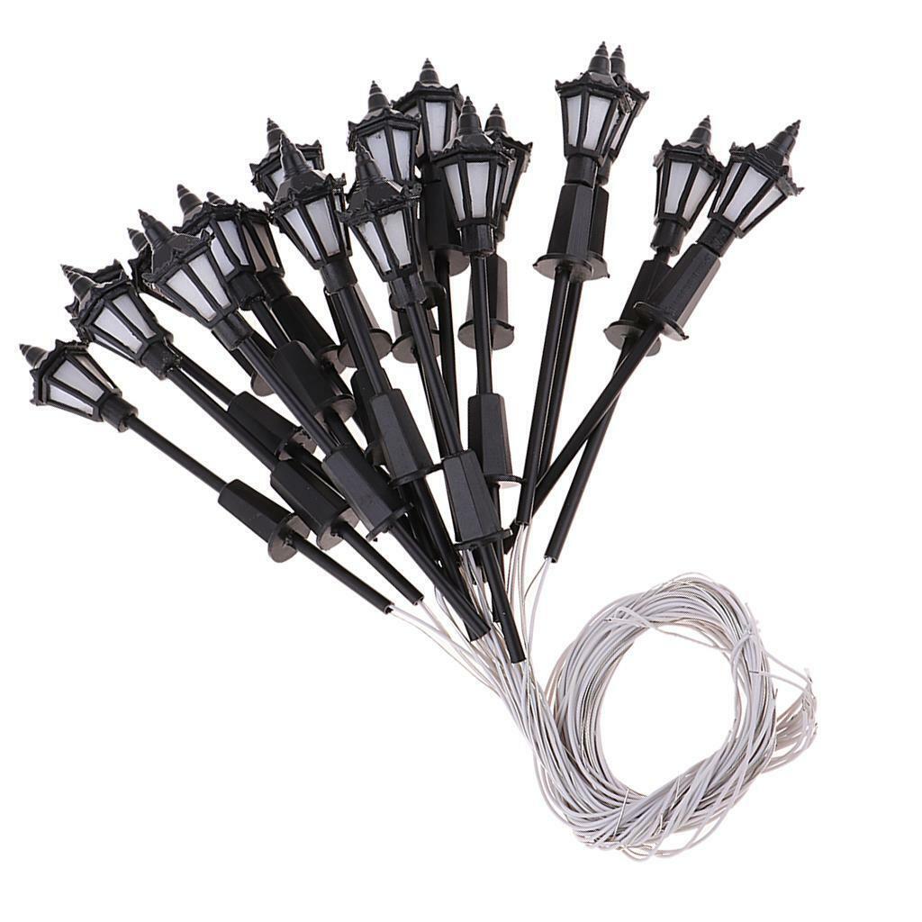 100 Pieces 1/150  Lights for   Railroad Scenery Accessory