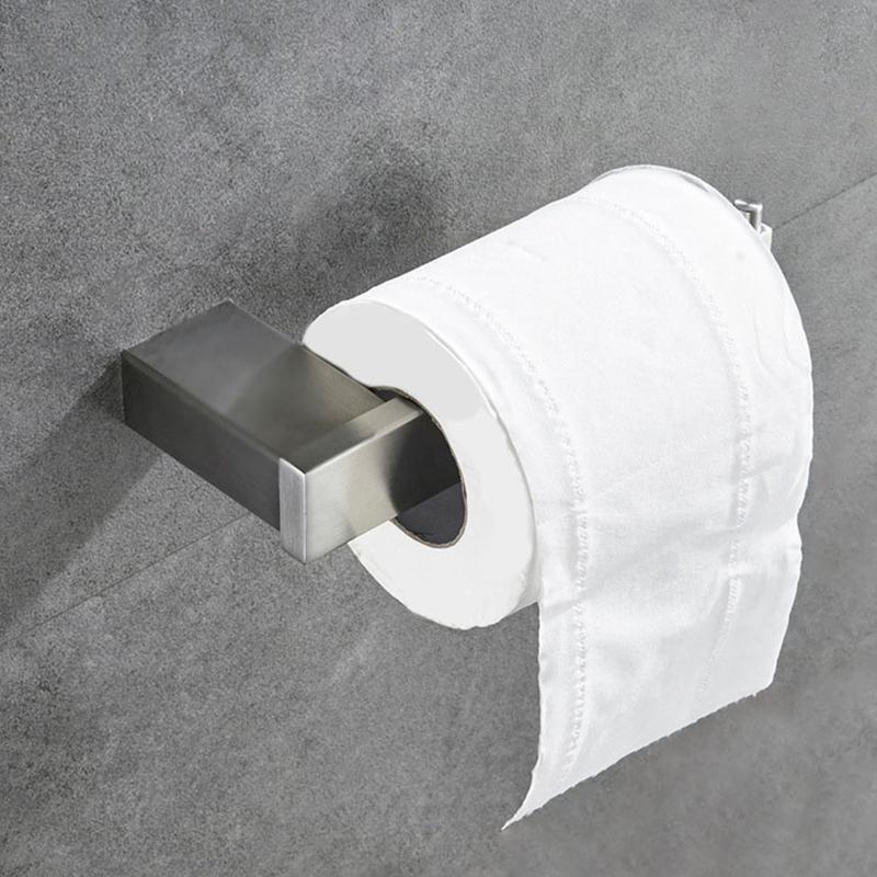 Toilet Paper Holder Wall Tissue Roll Dispenser Bathroom Towel Rack Save Space