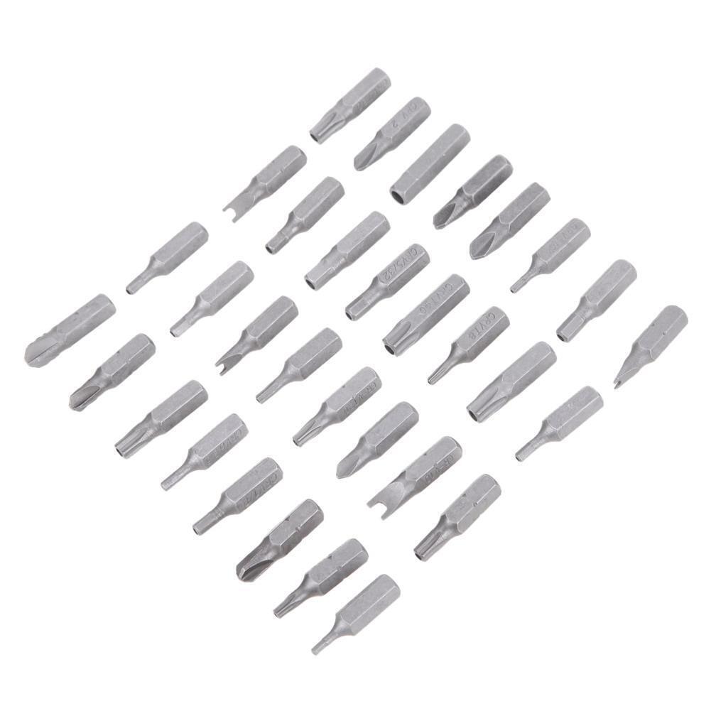Security Tamper Proof Bit Set 33pc Torq Torx Hex Star Spanner Tri Wing Scre