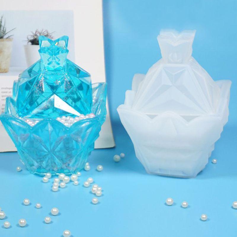 Diy Crystal Epoxy Mold Dice Fillet Pyramid Cylinder Jewelry Epoxy Mould