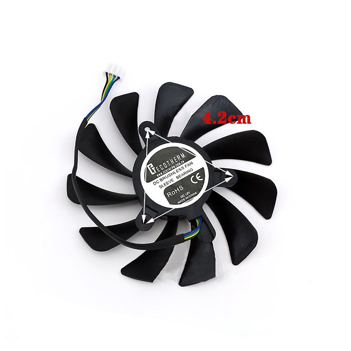 XY-D10015SH Cooling Fan for MSI GTX1660Ti RTX 2060 2070 AERO ITXOC DC 12V 95mm