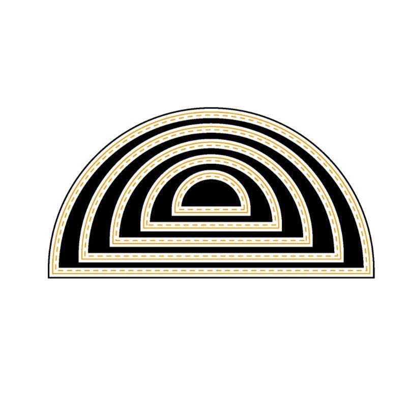 Semicircular Background Dies Craft Die Metal Cutting Dies Cut For DIY Paper Card