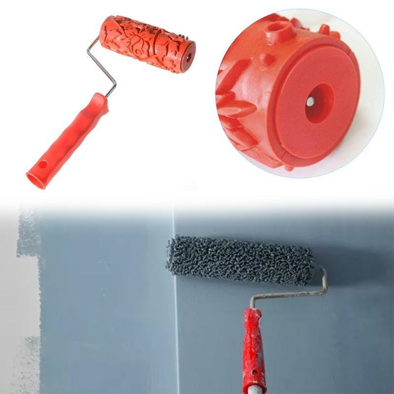 Decorative Art Roller Texture Roller with Plastic Handle Decorative Art Roller