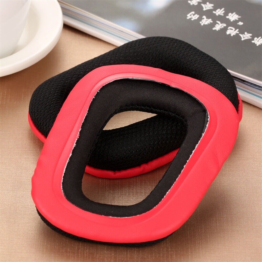 1 Pair Black Headset Earpads Foam Cover Logitech G35 G930 G430 F450 headphones