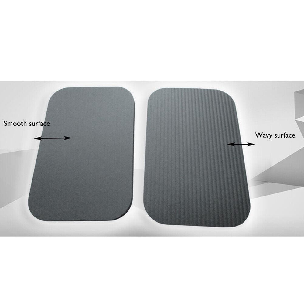 Yoga Pilates Plank Workout Push-ups Mats Fitness Sports Kneeling Pad Black