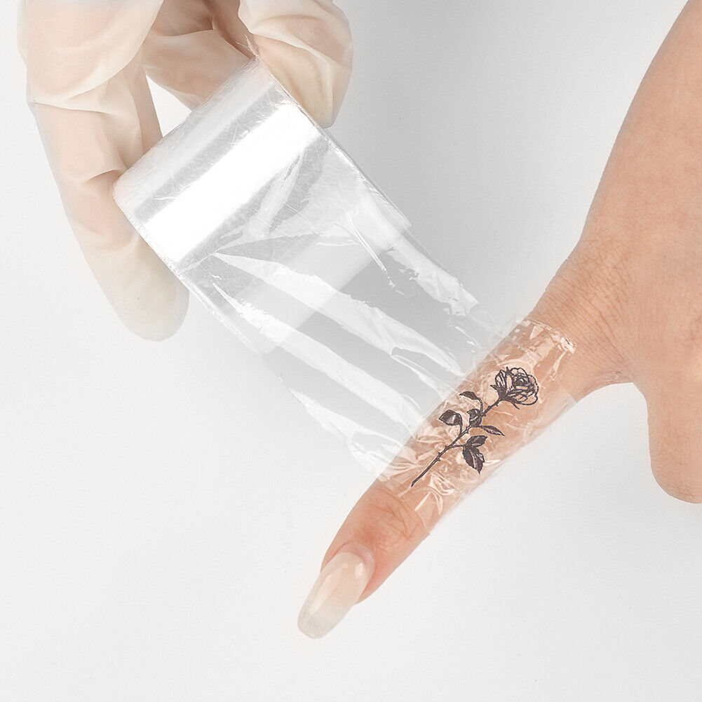 1 Roll 42MMX200M Tattoo Clear Plastic Wrap Cover Preservative Film Supplies