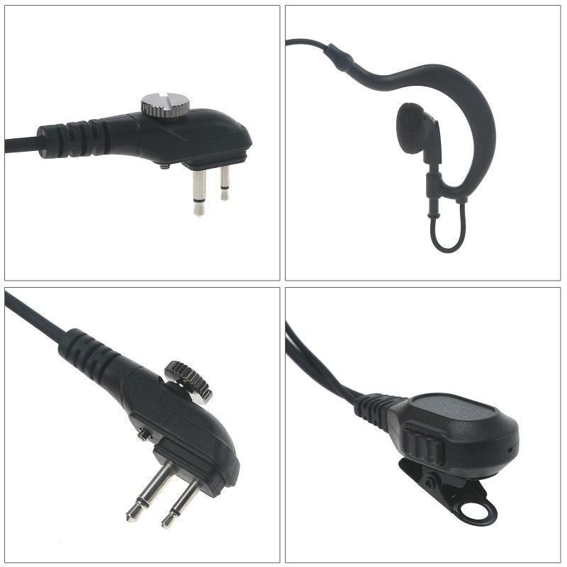 PTT Earphone Earpiece Microphone for HYT TC-500 TC-518 TC-500S Radios Durable