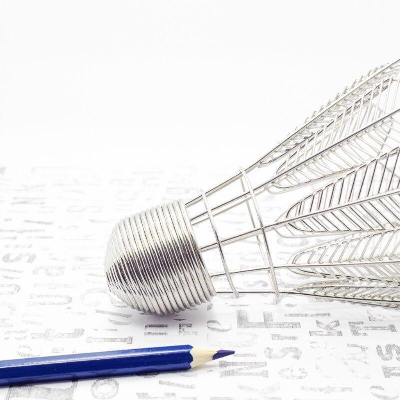 Desktop Badminton Pencil Holder Pen Makeup Brush Storage Multifunctional Office