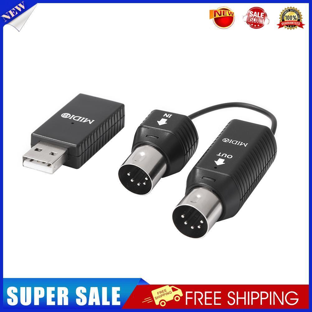 2.4G MIDI Wireless Guitar System Audio Receiver Transmitter for Electric