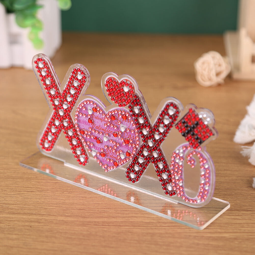 DIY Crystal Diamond Painting Valentines Day Desk Ornaments Kit (CB012)