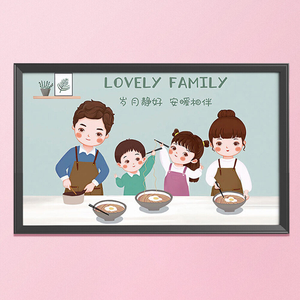 11CT Stamp DIY Cross Stitch Needlework Home Decor (DX1103 Lovely Family)