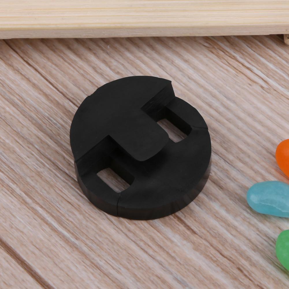 35 x 35mm Acoustic Cello Durable Round Circular Rubber Design Mute Silencer