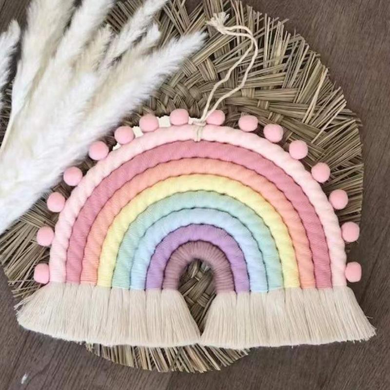Nordic Rainbow Pendant Creative Ornament Yoga Studio Kids Photography Props