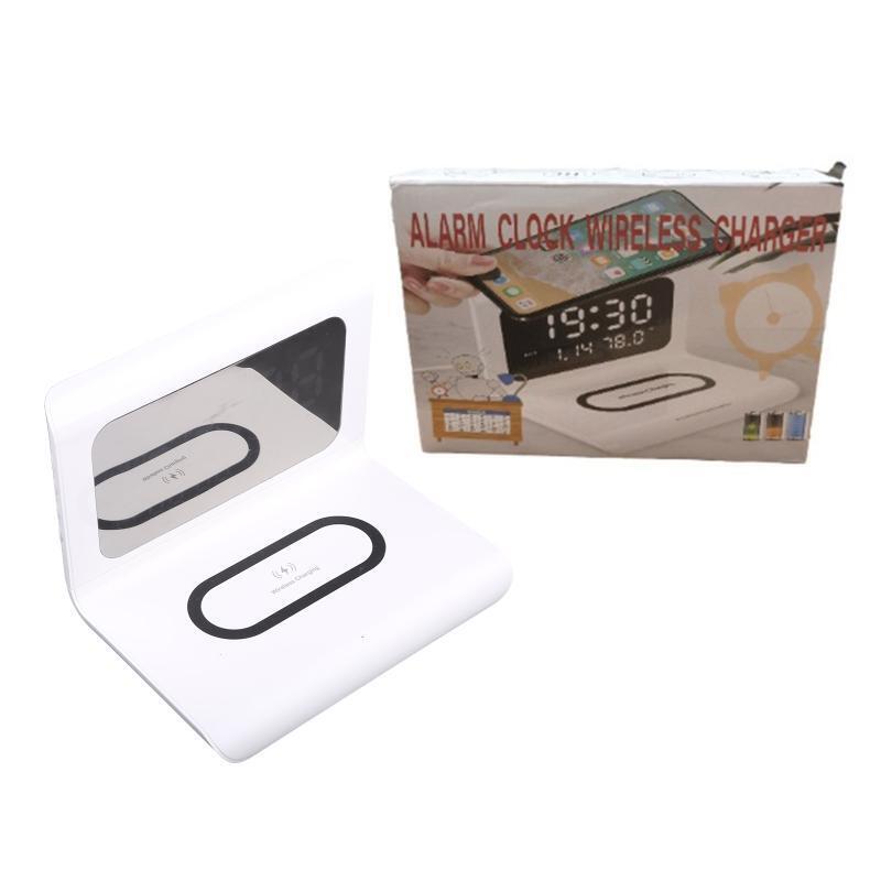 CellPhone Fast Wireless Charging Station 10W with  Alarm Clock/ Calendar