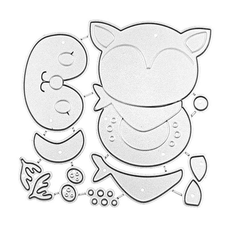 Christmas Deer Metal Cutting Dies Stencil Scrapbooking DIY Album Stamp Embossing