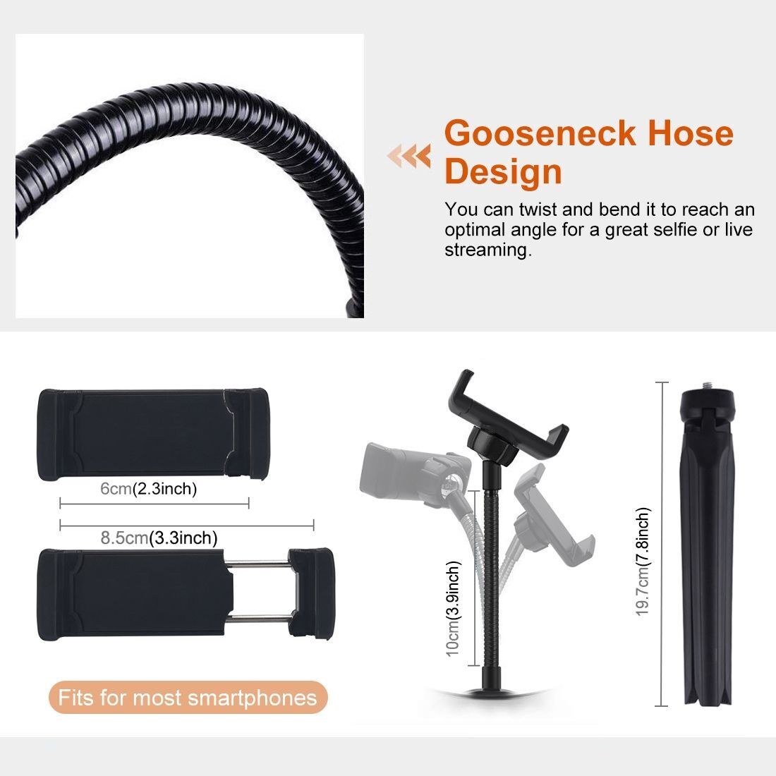 Stand 10.2 inch 26cm LED Video Light Kit Selfie Ring Light For Tik Tok Youtube