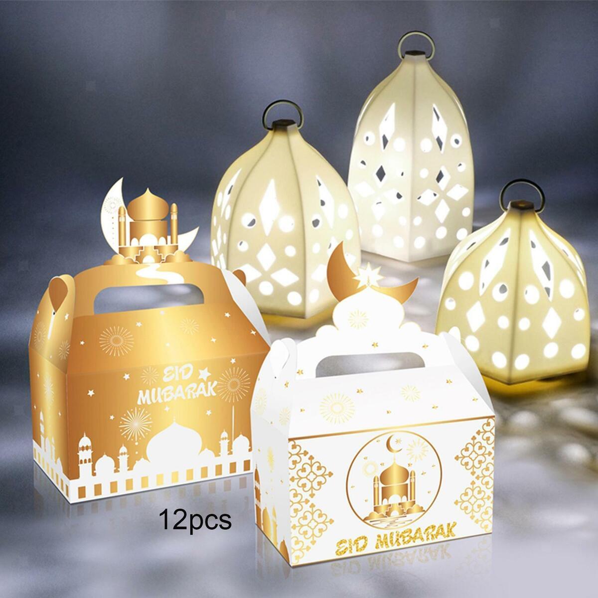 24pcs Gift Bags Party Favor Bag Eid  Islamic Ramadan Decor Ornament