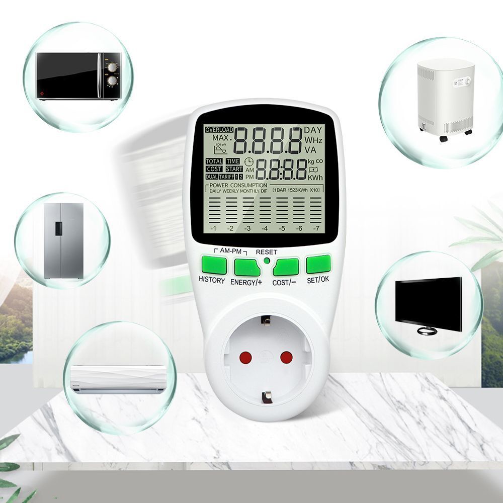 Analyzer Energy Monitor Electricity Meter Socket Power Meter Power Consumption