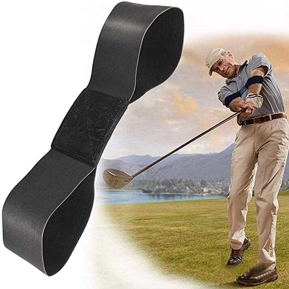 Golf Correction Belt Swing Trainer Elastic Arm Band Alignment Training Aids