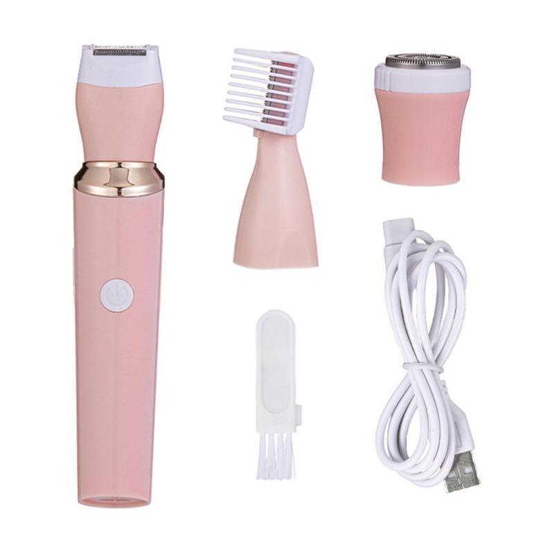 3 in 1 Women Bikini Trimmer Electric Razor Waterproof Body Groomer Kit Easy Use