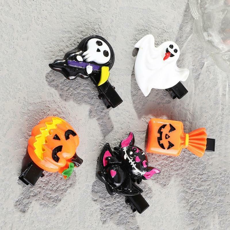 Halloween Hair Accessories Grips Clips Hair Bows Bat Witch Hat Halloween Novelty