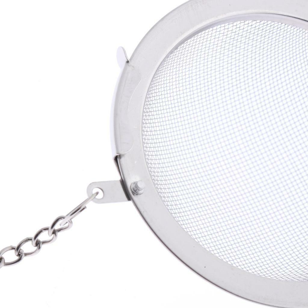 10 Pieces Stainless Steel  Tea Ball Tea Strainer Filter with Chain 4.5cm