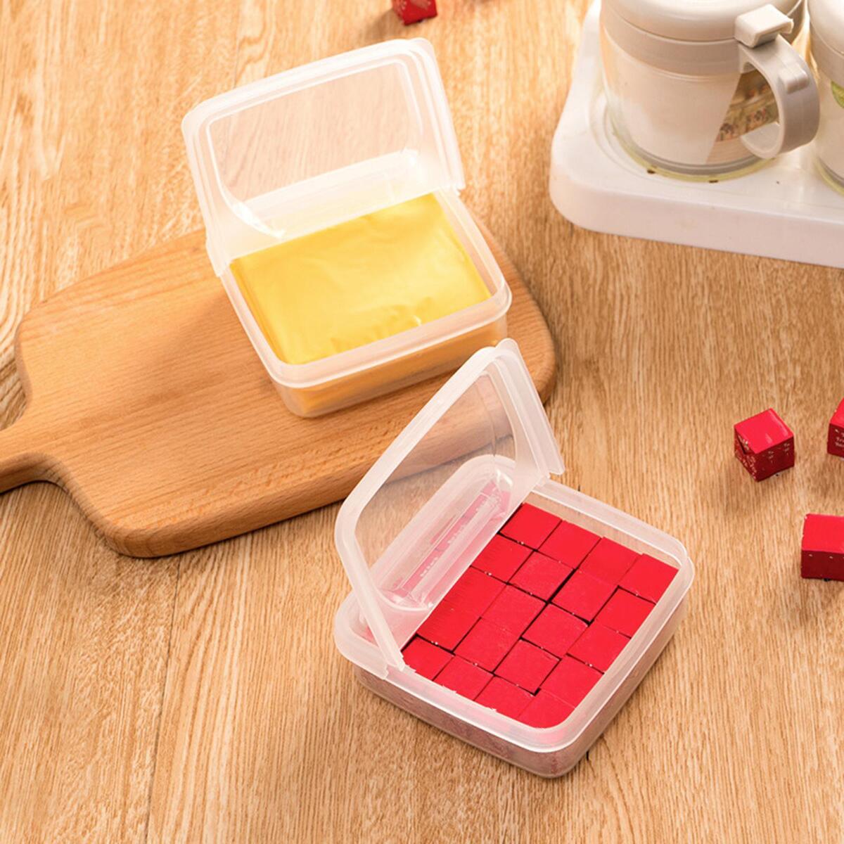 2Pcs Refrigerator Container Airtight Plastic Storage Containers Food