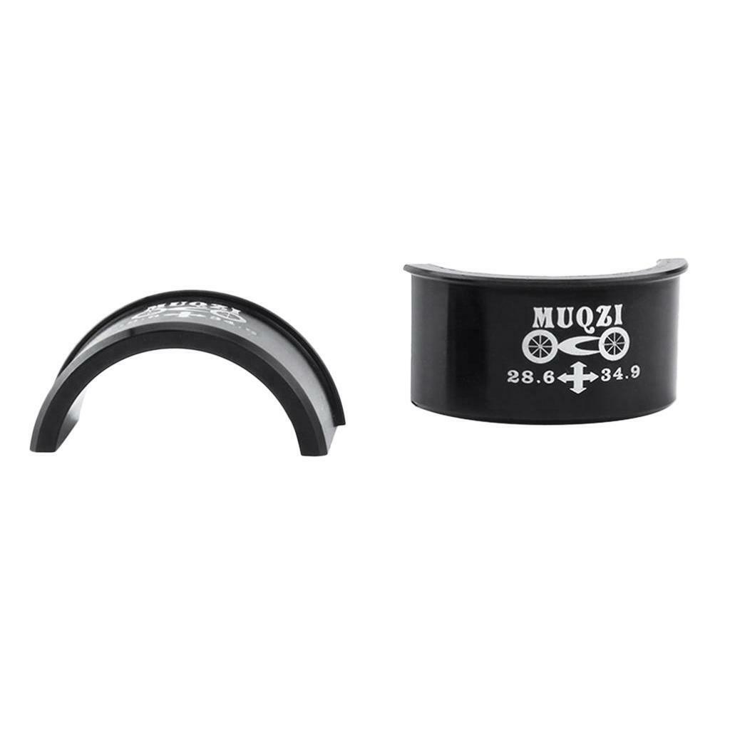 Front Derailleur Clamp Shim Converter, Reduces 34.9mm to 28.6mm, Black