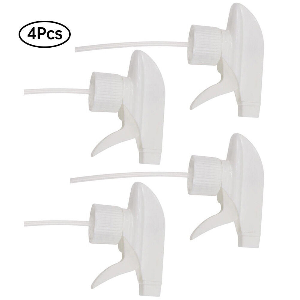4pcs Mist Stream Sprayer Replacement Trigger Handheld Spray Nozzles (White)