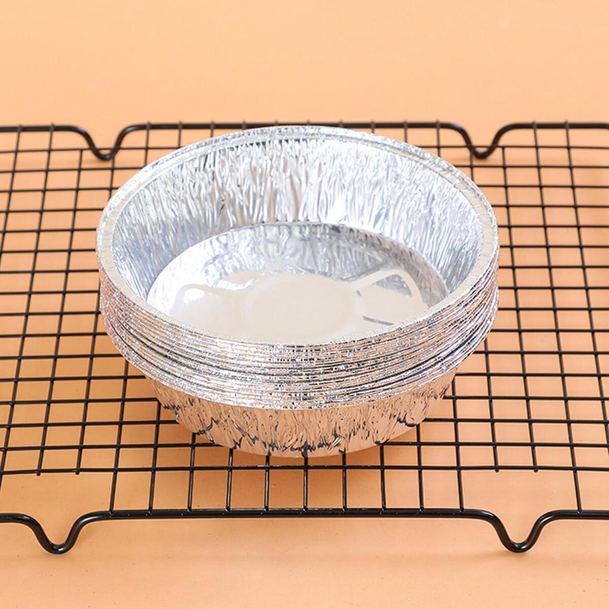 150Pieces Disposable Air Fryer Food Liner Pan Unperforated for Frying Oven