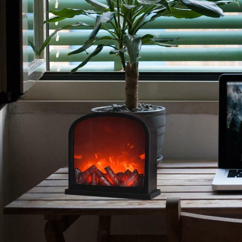 Black Flameless Portable LED Bedrooms Lanterns Battery Operated and USB Operated
