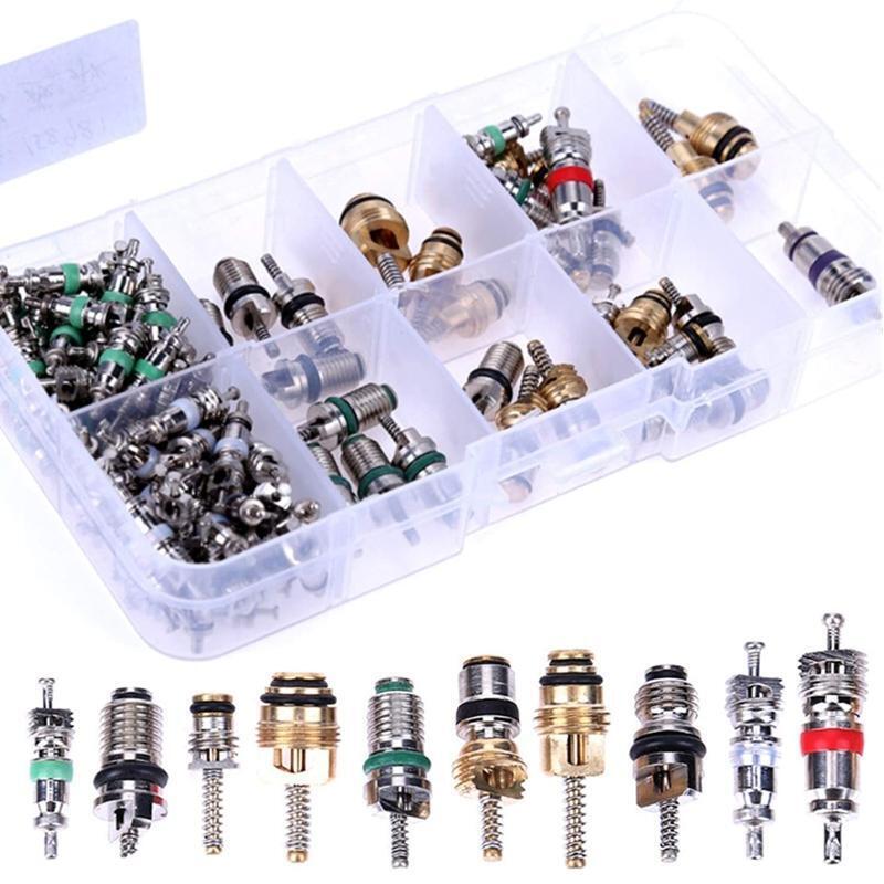 102 Pcs R134A Car A/C Core Valves Portable Valve Cores Remover Tool for Most Car