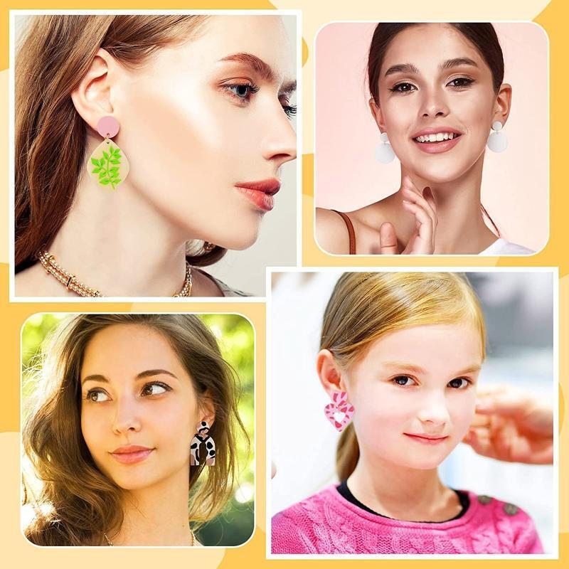 127 Pcs Polymer Clay Cutters Earring Cutters DIY Jewelry Making Art Crafts