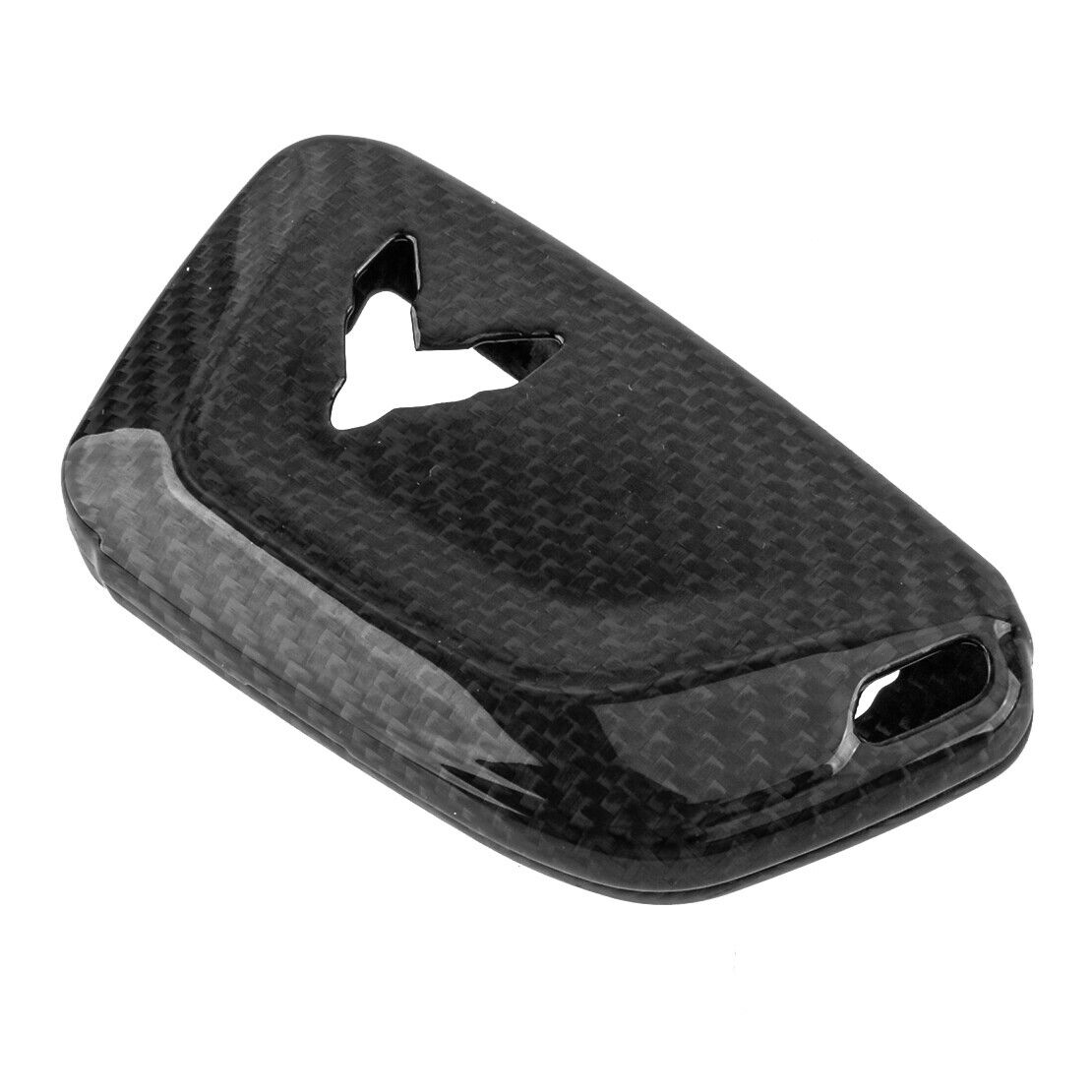 Carbon Fiber Key Fob Key Cover Case Fit for Chevrolet Corvette C8 Coupe 2021