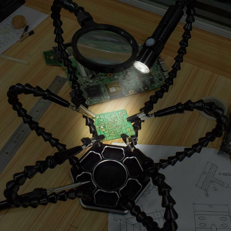 Helping Hands Soldering Station Third Hand W/ 6 Flexible Soldering Helping Arms
