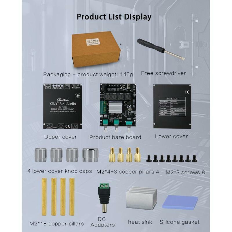 Mini Digital Power Amplifier Board with Switch & Adjustable Volume with Shell