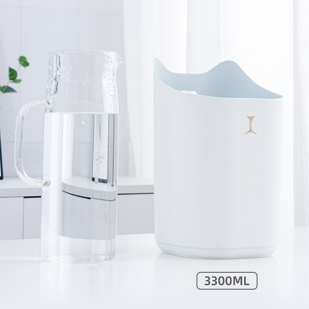 Large Capacity Home Air Humidifier Double Nozzle Fine Mist Sprayer (White)