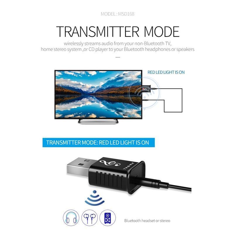 4 in1 USB Bluetooth-compatible Adapter Transmitter Receiver Wireless Transceiver